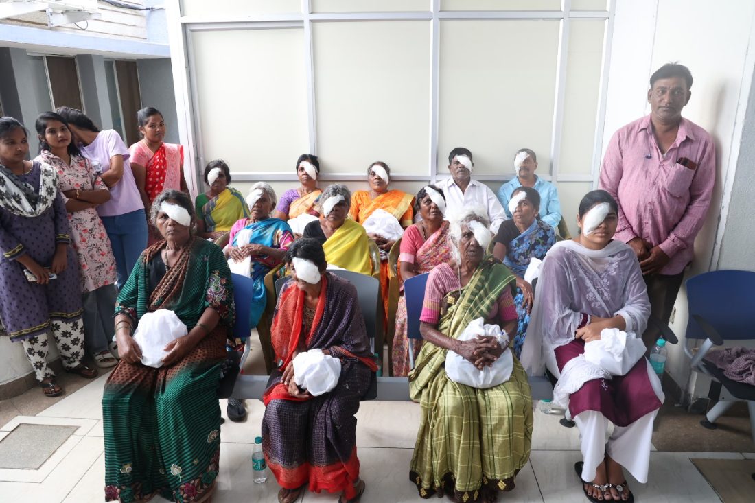 Patients after free cataract surgery