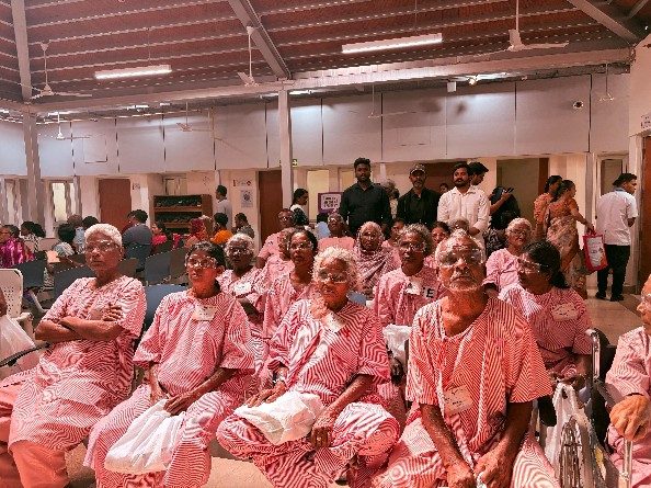 Eye care camp beneficiaries